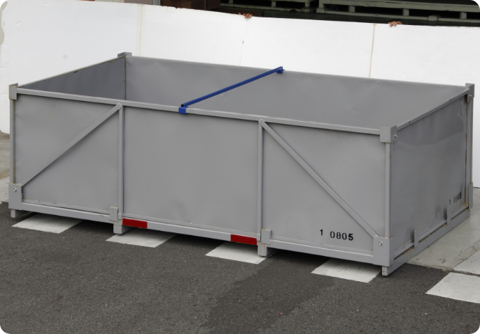 繰り返し使用可能なリターナブル仕様で環境負荷を低減